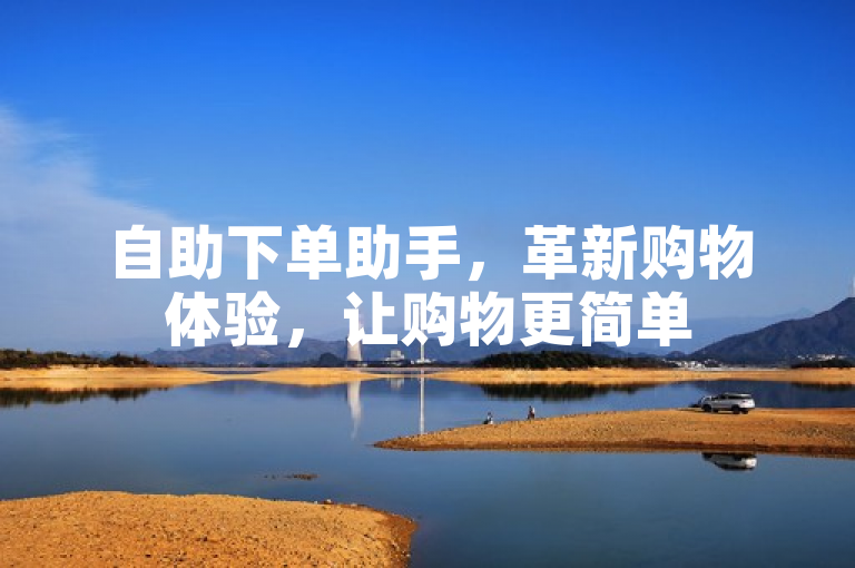自助下单助手，革新购物体验，让购物更简单