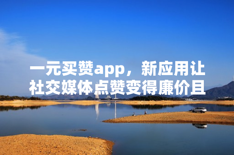 一元买赞app，新应用让社交媒体点赞变得廉价且便捷。