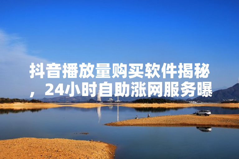 抖音播放量购买软件揭秘，24小时自助涨网服务曝光。