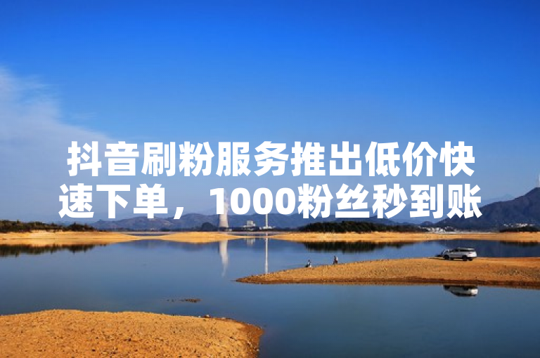 抖音刷粉服务推出低价快速下单，1000粉丝秒到账。