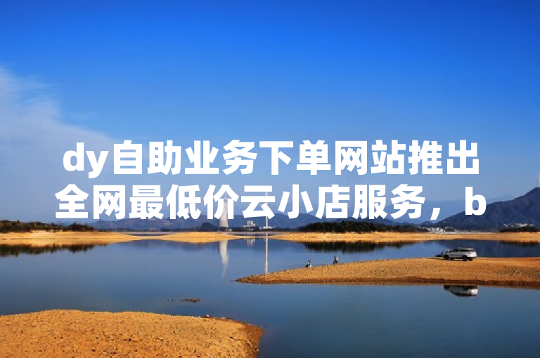 dy自助业务下单网站推出全网最低价云小店服务，b站仅需一元即可获得1000个活粉。