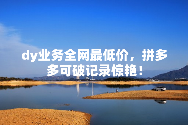 dy业务全网最低价，拼多多可破记录惊艳！