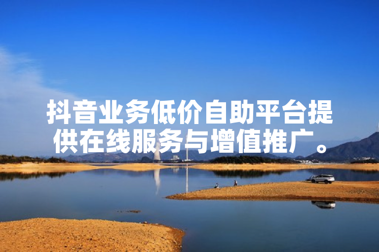 抖音业务低价自助平台提供在线服务与增值推广。