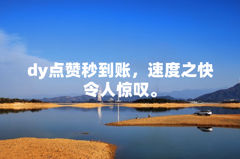 dy点赞秒到账，速度之快令人惊叹。
