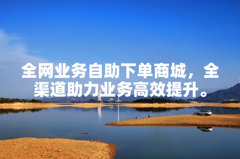 全网业务自助下单商城，全渠道助力业务高效提升。