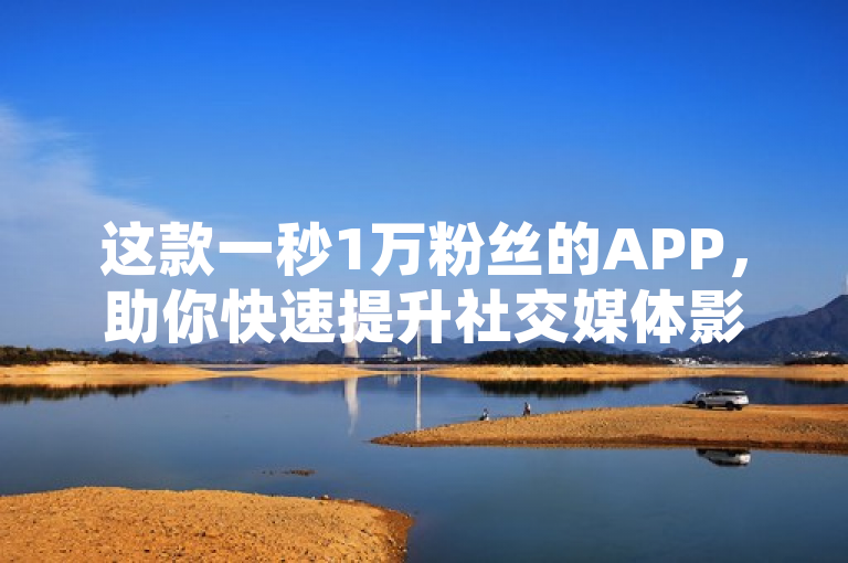 这款一秒1万粉丝的APP，助你快速提升社交媒体影响力。