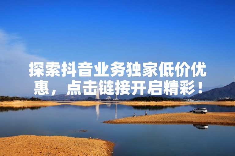 探索抖音业务独家低价优惠，点击链接开启精彩！