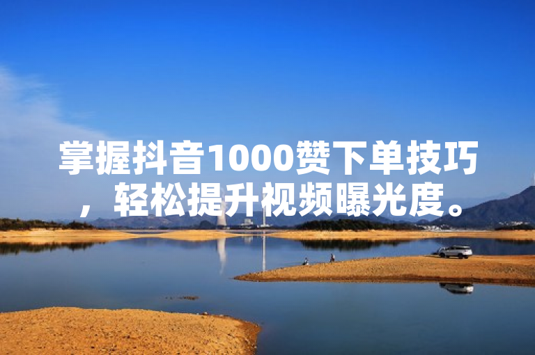掌握抖音1000赞下单技巧，轻松提升视频曝光度。