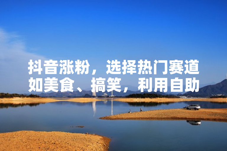 抖音涨粉，选择热门赛道如美食、搞笑，利用自助平台快速提升曝光。