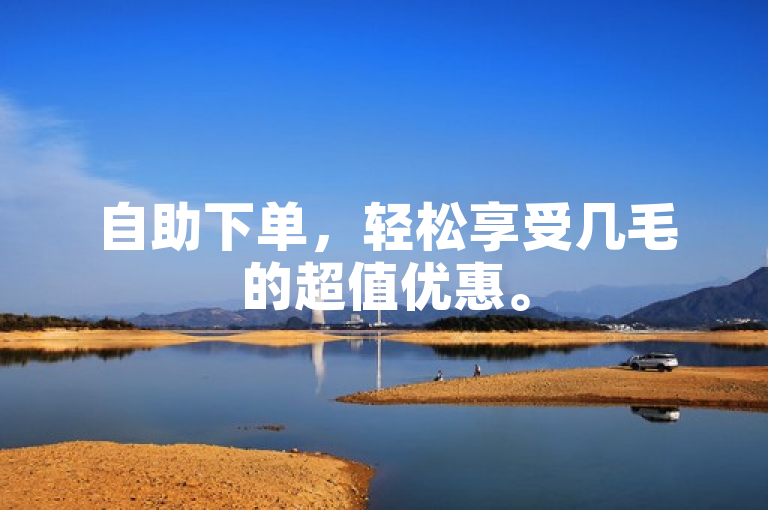 自助下单，轻松享受几毛的超值优惠。