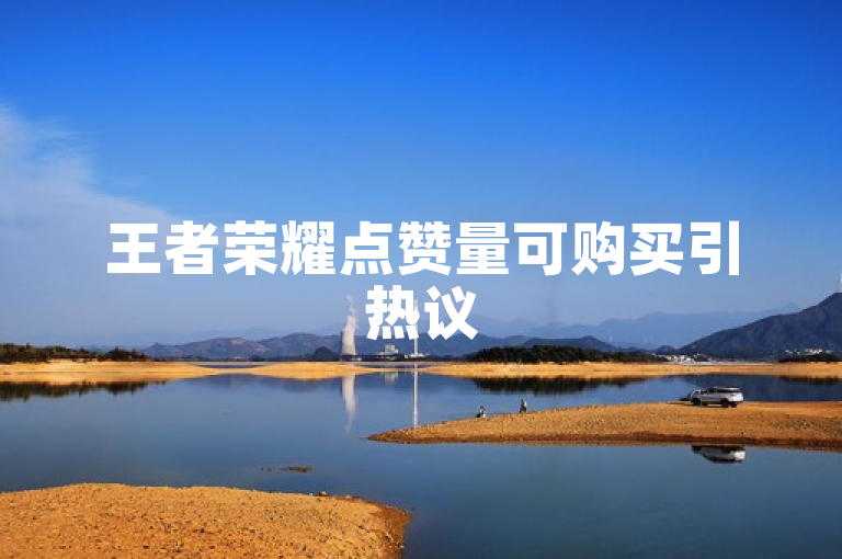 王者荣耀点赞量可购买引热议