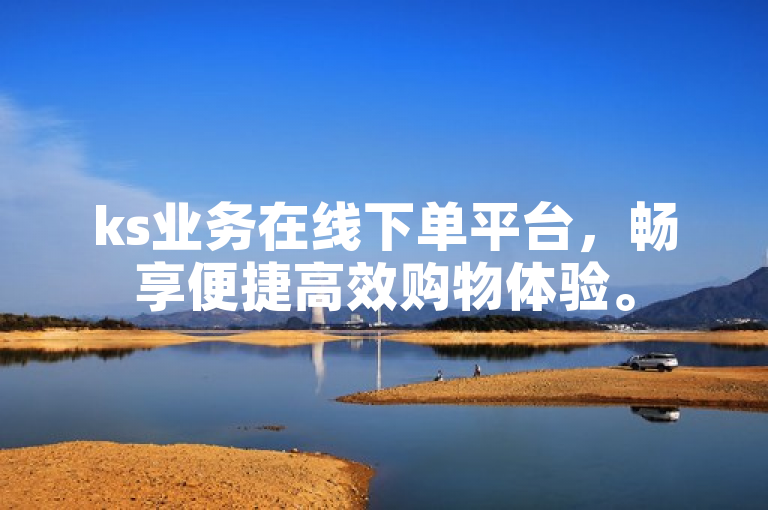 ks业务在线下单平台，畅享便捷高效购物体验。