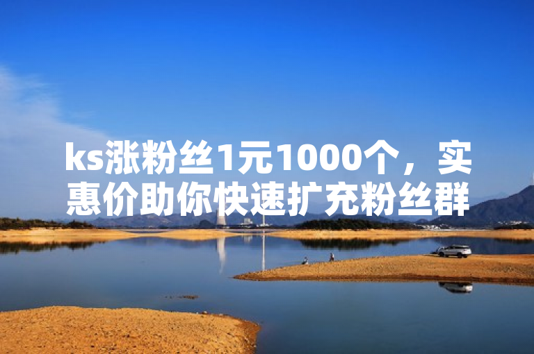 ks涨粉丝1元1000个，实惠价助你快速扩充粉丝群。