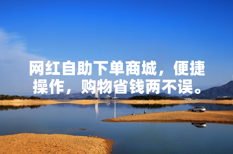 网红自助下单商城，便捷操作，购物省钱两不误。
