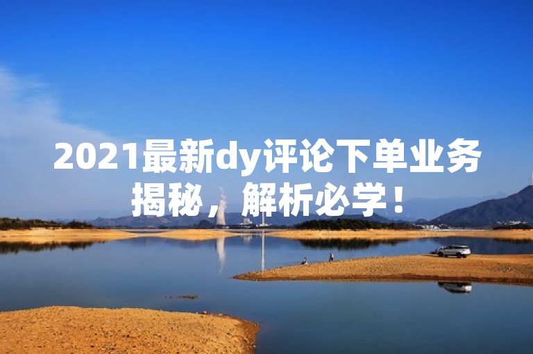 2021最新dy评论下单业务揭秘，解析必学！