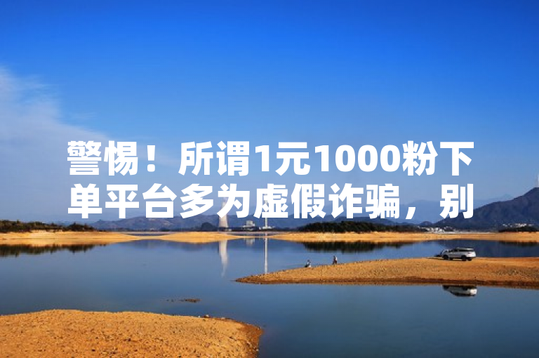 警惕！所谓1元1000粉下单平台多为虚假诈骗，别轻信。