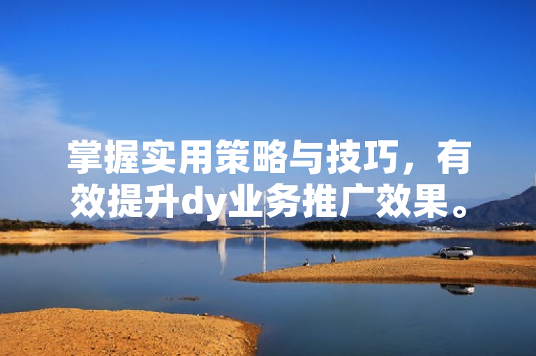 掌握实用策略与技巧，有效提升dy业务推广效果。
