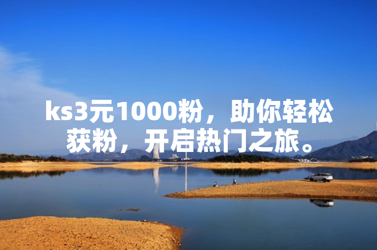 ks3元1000粉，助你轻松获粉，开启热门之旅。