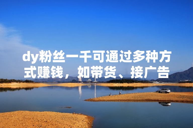 dy粉丝一千可通过多种方式赚钱，如带货、接广告等。