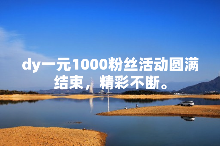 dy一元1000粉丝活动圆满结束，精彩不断。