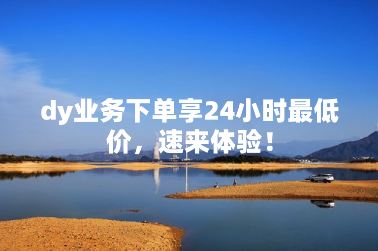 dy业务下单享24小时最低价，速来体验！